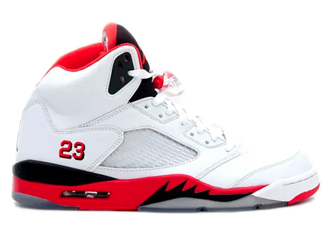 Nike air jordan 5 fire red hotsell